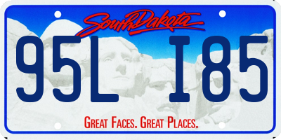 SD license plate 95LI85