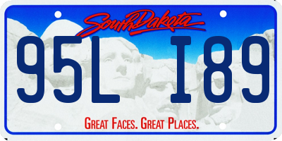 SD license plate 95LI89