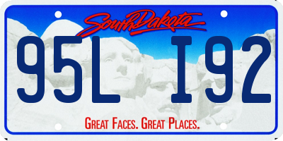 SD license plate 95LI92