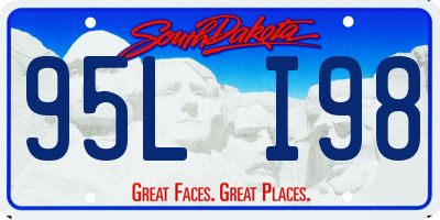 SD license plate 95LI98