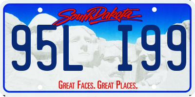 SD license plate 95LI99