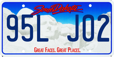 SD license plate 95LJ02