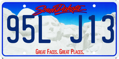 SD license plate 95LJ13
