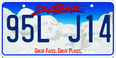 SD license plate 95LJ14