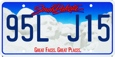 SD license plate 95LJ15