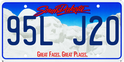 SD license plate 95LJ20