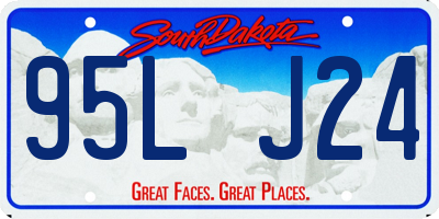 SD license plate 95LJ24