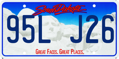 SD license plate 95LJ26