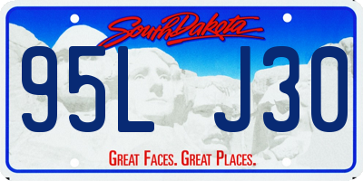 SD license plate 95LJ30