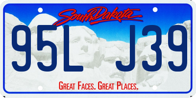 SD license plate 95LJ39