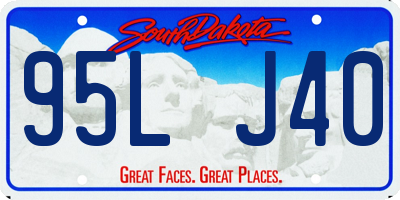 SD license plate 95LJ40