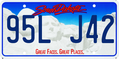 SD license plate 95LJ42