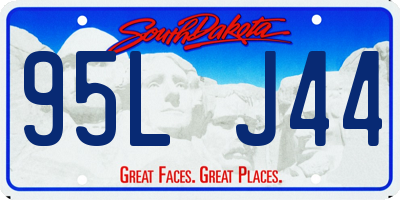SD license plate 95LJ44