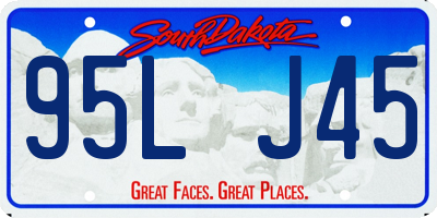 SD license plate 95LJ45