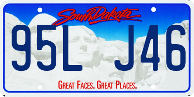 SD license plate 95LJ46