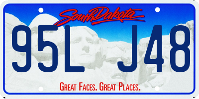 SD license plate 95LJ48