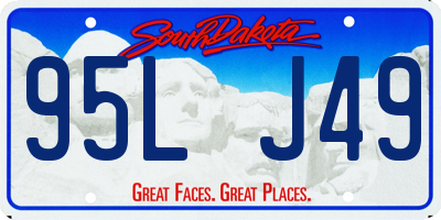 SD license plate 95LJ49
