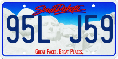 SD license plate 95LJ59