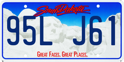 SD license plate 95LJ61