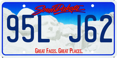 SD license plate 95LJ62