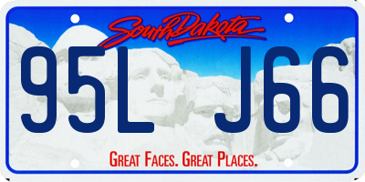 SD license plate 95LJ66