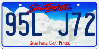 SD license plate 95LJ72