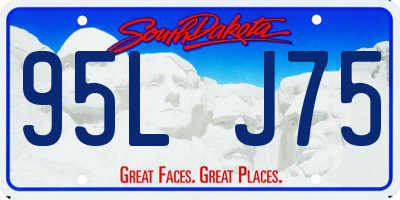 SD license plate 95LJ75