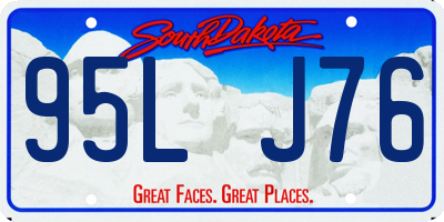 SD license plate 95LJ76