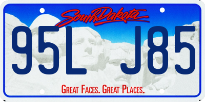 SD license plate 95LJ85