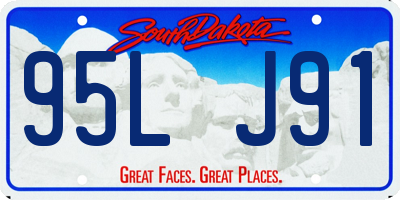 SD license plate 95LJ91