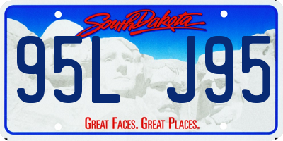 SD license plate 95LJ95