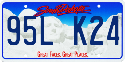 SD license plate 95LK24