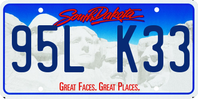 SD license plate 95LK33