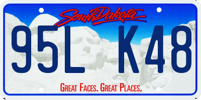 SD license plate 95LK48