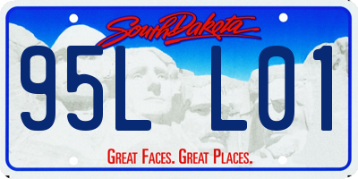 SD license plate 95LL01
