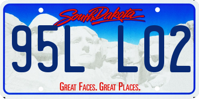 SD license plate 95LL02