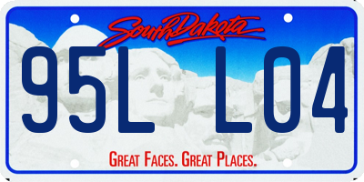 SD license plate 95LL04