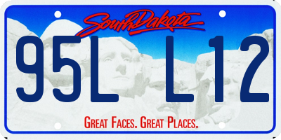 SD license plate 95LL12