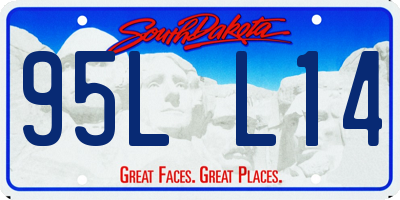SD license plate 95LL14