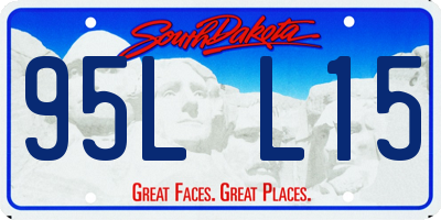 SD license plate 95LL15