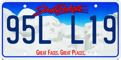 SD license plate 95LL19