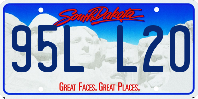 SD license plate 95LL20