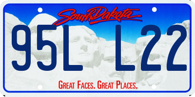 SD license plate 95LL22