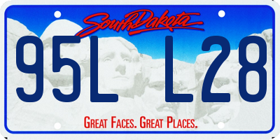SD license plate 95LL28