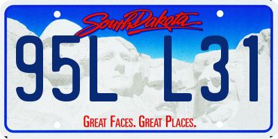 SD license plate 95LL31