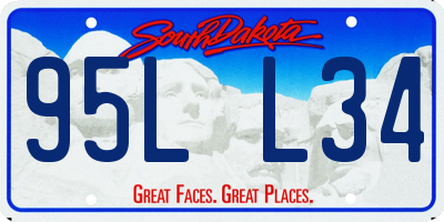 SD license plate 95LL34