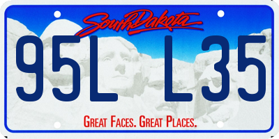 SD license plate 95LL35