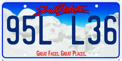 SD license plate 95LL36