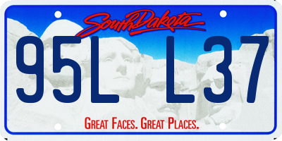 SD license plate 95LL37