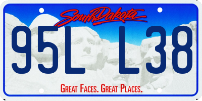 SD license plate 95LL38